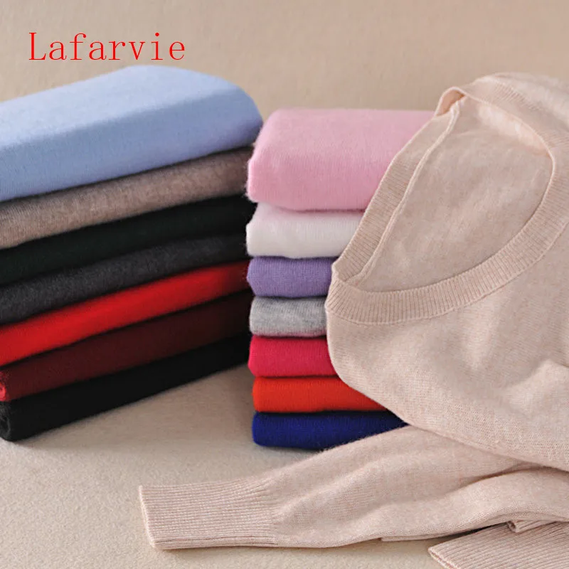 Lafarvie Sweater Women Pullovers 2016 Winter Long Sleeve Wool Female Pullovers Kintted Brand Name Women Cashmere Pullovers Lafarvie Sweater Women Pullovers 2016 Winter Long Sleeve Wool Female Pullovers Kintted Brand Name Women Cashmere Pullovers