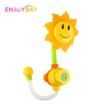 

Enjoybay Baby Bath Toys Funny Sunflower Shower Spray Water Faucet Bathroom Bathing Toy Summer Pool Bathtub Swimming Tools Gifts