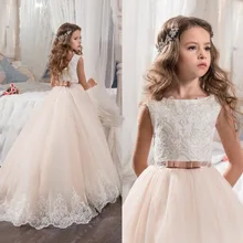 Платье с цветочным узором для девочек винтажные праздничные на заказ бальные платья-пачки принцессы без рукавов для свадебных торжеств детская юбка