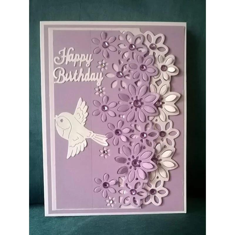 

Metal Cutting Dies Heart Flower Border Scrapbooking Paper Template Embossing Stencil New 2019 Craft Die Cut Decor Card Making