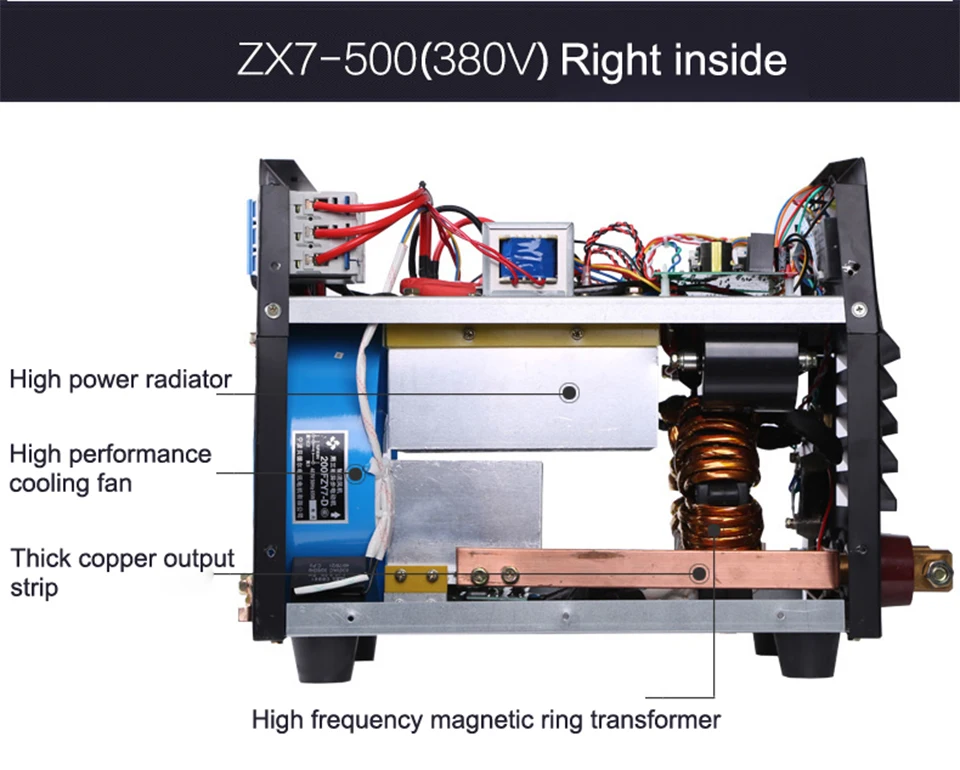 Высокая мощность стыковые сварщики ZX7-500 двойной модуль IGBT 380 В 11000 Вт 47KVA инвертор светодиодный digi DC радиатор для 25 мм стальной бар стыковая сварка