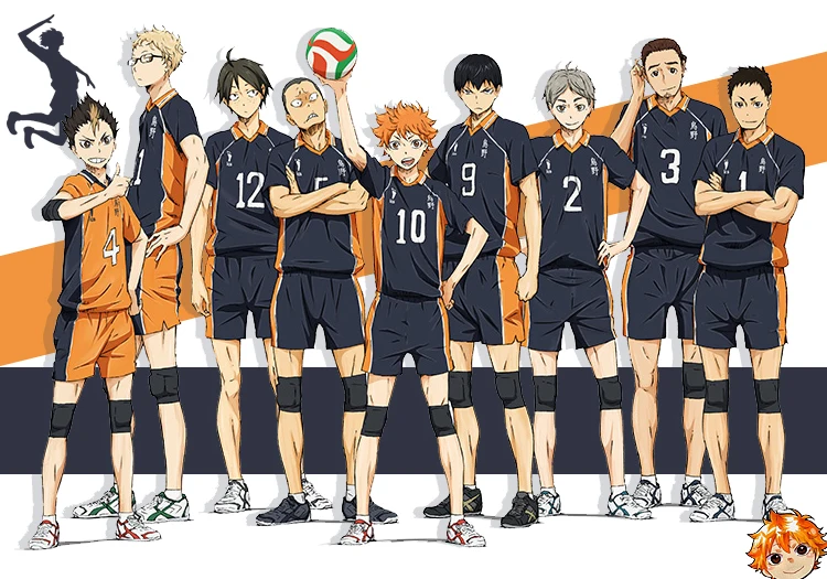 T-Shirt Uomo Haikyu!! Karasuno High School – Verde Militare, Taglia XL, Regalo Per Fan