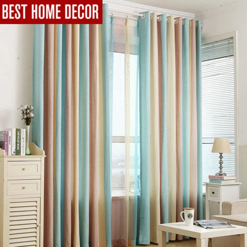 Modern blackout curtains for living room bedroom cloth curtains for