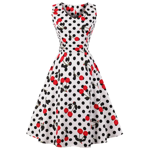 Wipalo Вишневое винтажное платье женское 2019 Лето Pin Up платья 50 s Rockbility Robe плюс размер ТРАПЕЦИЕВИДНОЕ вечернее платье vestidos красный