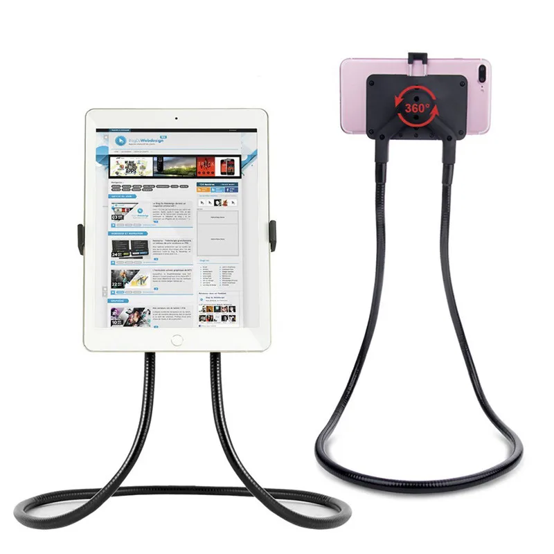 

Magnetic Phone Holder Flexible Lazy Hang Neck Phone Holder Hang On Neck Adjustable Tablet Stand 360 Degree Rotation Phone Stand