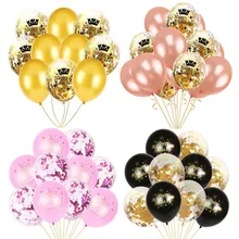 

New year 2019 Christmas Ribbon Happy Birthday Print Latex Baloon Confetti balloon For Baby Shower Party Decorations Supplies