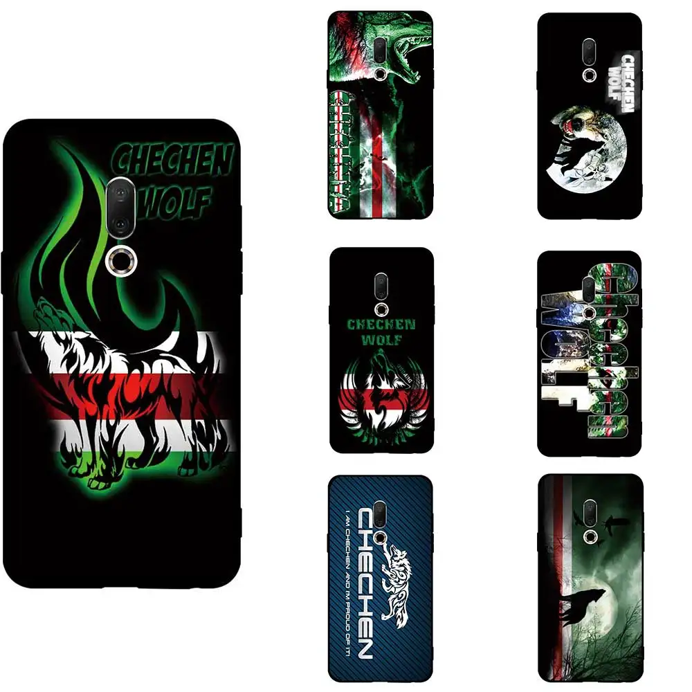 

Chechen Wolf Flag Theme Soft TPU Phone Cover Cases For MZ 15 16TH X PLUS M15 V8 NOTE 6T E2 E3
