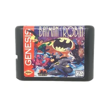 Приключения Бэтмена и Робина для 16 битной игры Карточная игра картридж для sega Mega Drive