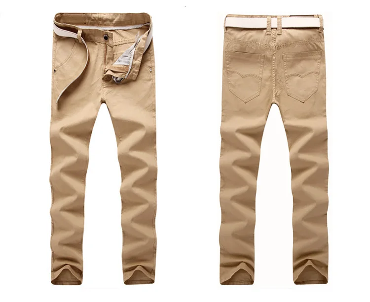Джинсы Осень Зима Новая мода тонкие прямые мужские повседневные брюки мужские брюки с карманами размера плюс