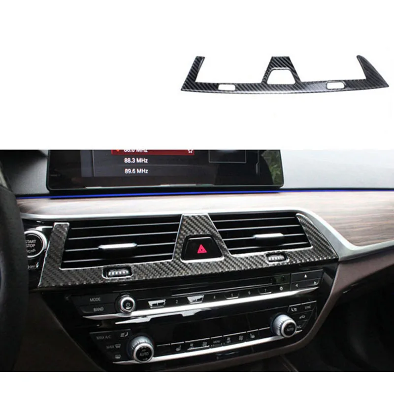 

lsrtw2017 carbon fiber car dashboard air conditioner vent trims for bmw 5 series g30 g31 525 520 530 528 540 535 2018 2019