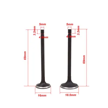 

Motorcycle Engine Valve Intake Exhaust Stem Valve For GY6-80 GY6 80 139QMB 139QMA Go Carts Dirt Bike ATV Scooter TaoTao