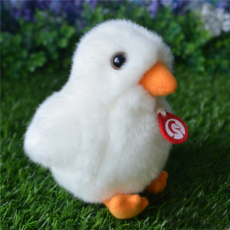 

14CM Simulation White Chicks Plush Toys Soft Hen Chicken Plush Stuffed Animal Toys For Kid Birthday Gifts 2pcs/set