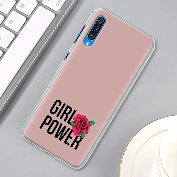 Эстетика Минимальный «Girl power» и женских чехол для samsung Galaxy A30 A40 A50 A70 A6 A8 плюс A7 A9 M30 Футляр для телефона - Цвет: 05