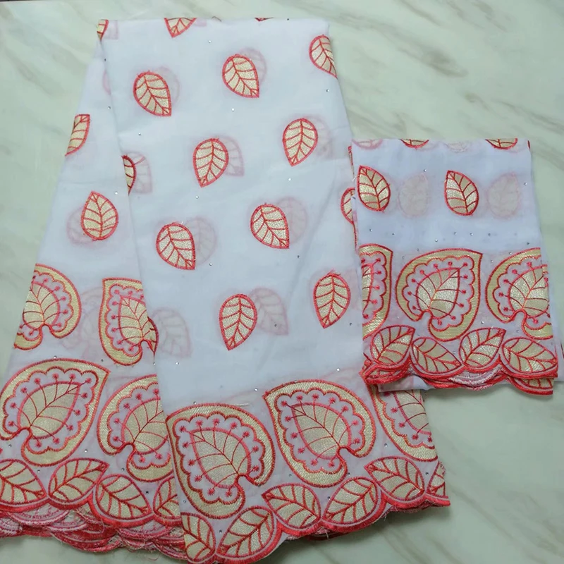 

Cloth African High Quality Fabric Cotton Cloth Two-Piece Six Models Thin Yarn Lace Fashion Large Pier 5 Quay 2 Wharf Yarn