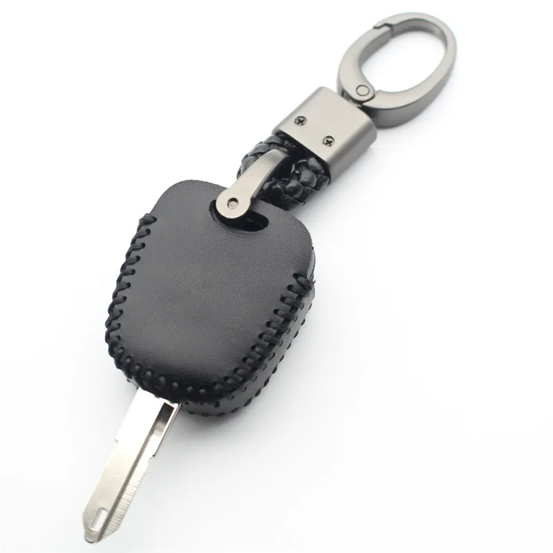 FLYBETTER чехол из натуральной кожи с 2 кнопками для Peugeot 206/306/307/408/406 Citroen C2/C3/C4/C5/C8/Picass