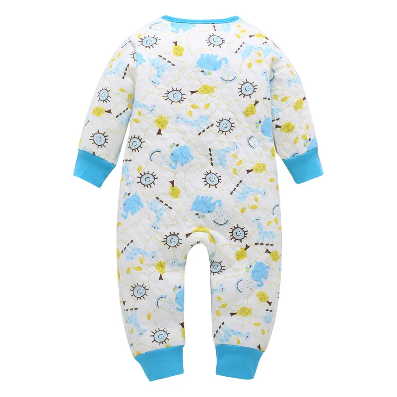 COSPOT 2019 nuevo recién nacido mono de dibujos animados primavera invierno espesar cálido mameluco bebé niños pijamas de las niñas Bebes ropa traje de cuerpo D21