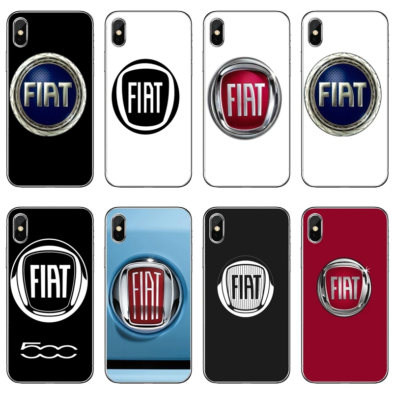 

fashion fiat car logo For Xiaomi Redmi S2 5 plus 6A 4A 4x Note 6 Pro 5 5A 4 3 Pocophone F1 Soft mobile phone cover case