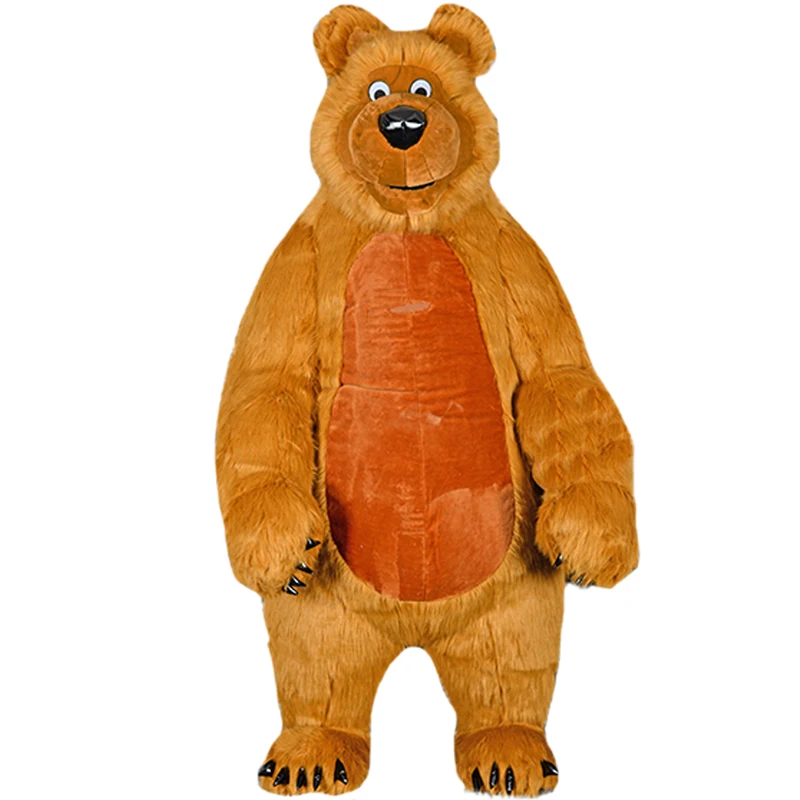 Новинка 2,6 м надувные маскарадные костюмы для взрослых с изображением медведя из мультфильма, рекламный карнавальный костюм на Хэллоуин