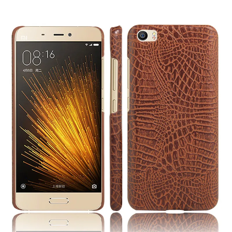 

For xiaomi mi5 mi 5 M5 phone bag case Luxury Crocodile Skin Pattern PU leather Protective Case Cover for xiaomi mi 5