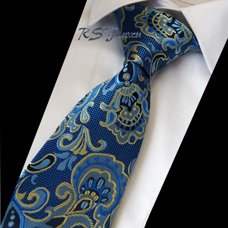 mens yellow silk tie