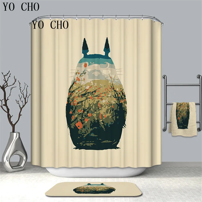Йо Чо абстрактный художественный стиль животное музыкальный инструмент занавеска для душа 3D утолщенная ванная занавеска s Moldproof Водонепроницаемая занавеска s