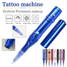 1 шт. татуировки Беспроводной постоянный ручка для тату, макияжа Перезаряжаемые татуировки для бровей Контурный карандаш для губ татуировки лучшее качество