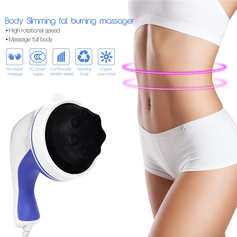 

Electric Vibration Body Shaping Massager High Rotational Fat Burner Waist Abdominal Stimulator Body Slimming Massage Roller 31
