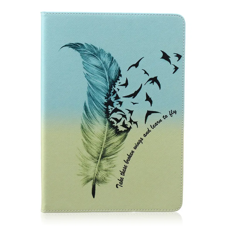 Butterfly Owl Cartoon Leather Flip Stand Cover Cases For Samsung Galaxy Tab A A6 10.1 P580 P585 Tablet Cover Case Fundas Coque