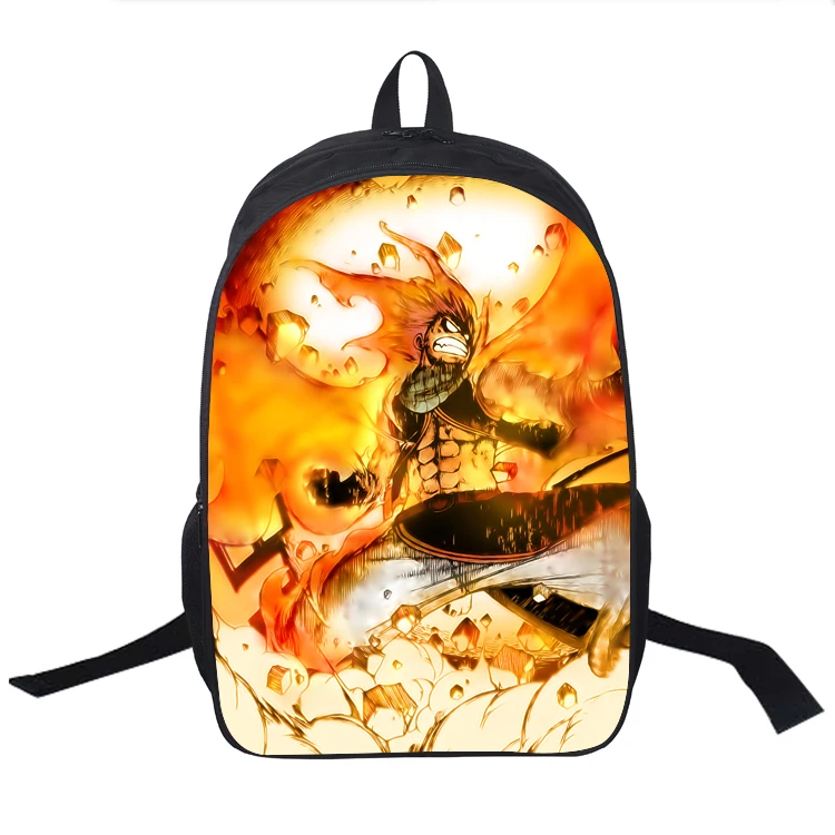 

Anime Fairy Tail School Bag Teens Boys Girls Students Back to School Book Bag Natsu Dragneel Erza Scarlet Printing Backpack
