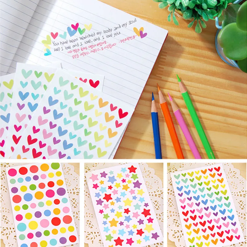 

Colorful sticker decals funny toy sticker kids paper diary Journal Scrapbook Decorative laptop Sticker Classic Toys for Children