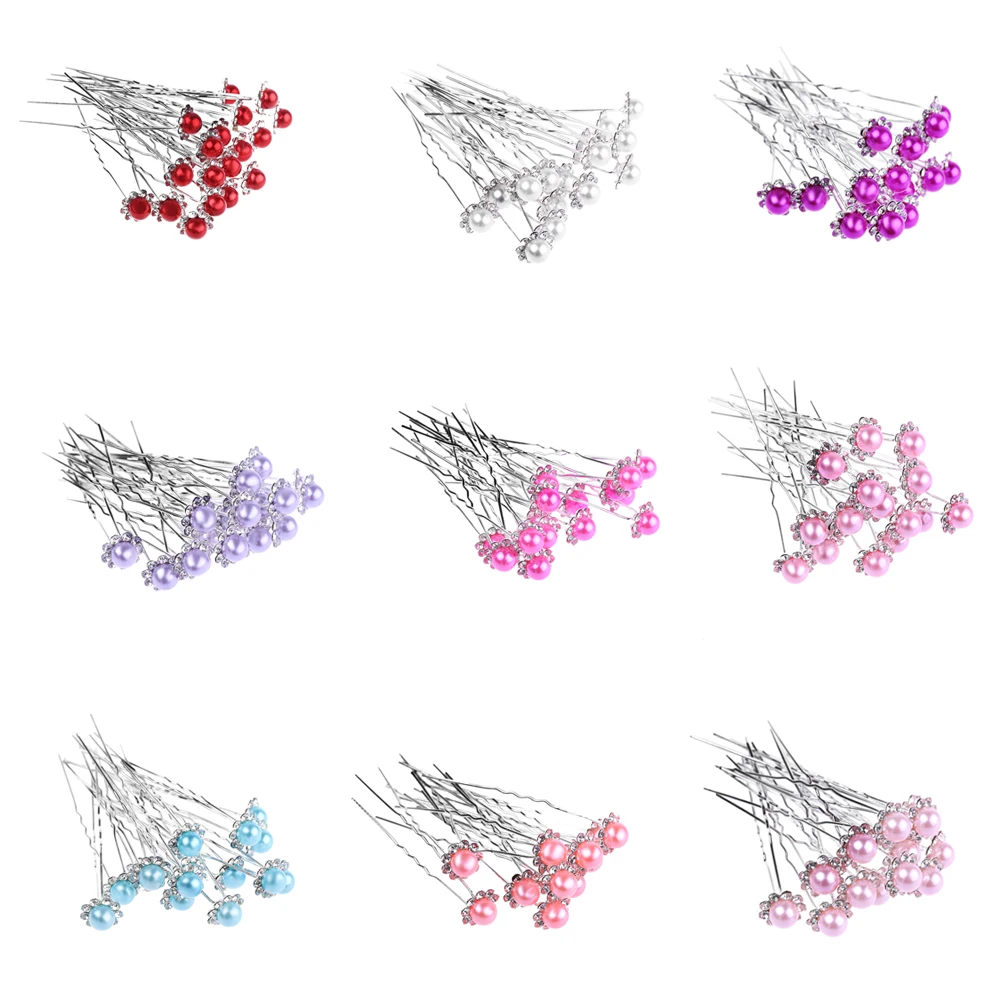 Новинка, 20 шт., хрустальные стразы, цветок, заколка для волос, заколки для волос, женские свадебные, свадебные, вечерние украшения для волос