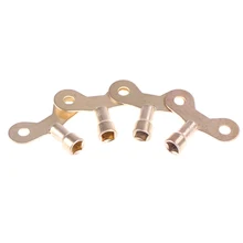 4 шт. квадратное отверстие латунные ключи радиатора сантехника кровотечение ключ твердый водопроводный кран для воздушного клапана Сантехнический инструмент 6 мм сердечник отверстия