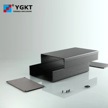 YGS021 Алюминий корпус 127*75-160/165/170/200 мм(W* H-L) Управление коробка PCB чехол распределительная коробка DIY чехол проект коробка