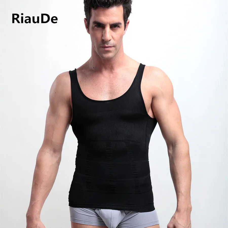 

RiauDe Men Shaper Super elastic Slimming Tummy Belly Slimming Vest Sheath Waist Girdle Shapewear Underwear Body Shaper Corset
