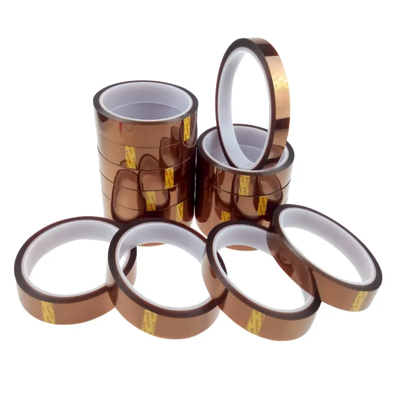 

5pcs 45mm x 33m High Temperature Resistant Tape Heat Dedicated Tape Polyimide Tape for BGA PCB SMT 3D Printer Up to 250 Celsius