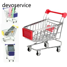 Mini Shopping Cart For Desk Stationery Letter Pen Holder Magazine Organizer Storage School Office Supplies Kids Gifts