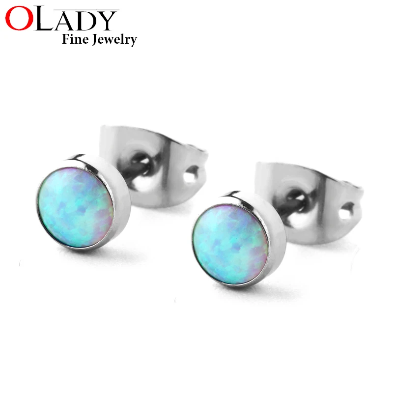 Buy 100 Titanium Stud Earring Minimalist 4MM 5 colors