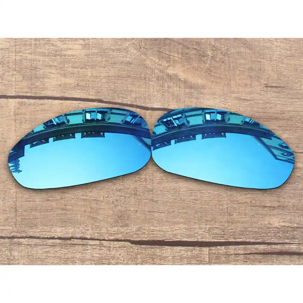Vonxyz Ice Mirror Polarized Replacement Lenses for Oakley Grey Black&Jade Green Sunglasses Polarized Replacement