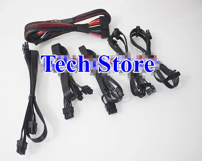 ATX 24pin/PCI-E Dual 8pin (6 + 2)/CPU 8pin/SATA 15pin/IDE 4pin модульный кабель питания для сезонных X1050 P1000