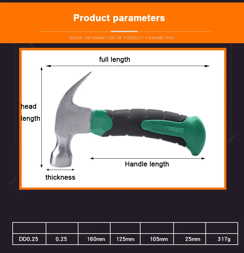 магнитный молоток. мини гвоздодер. молоток с короткой рукояткой. маленький карманный молоток. Claw hammer.