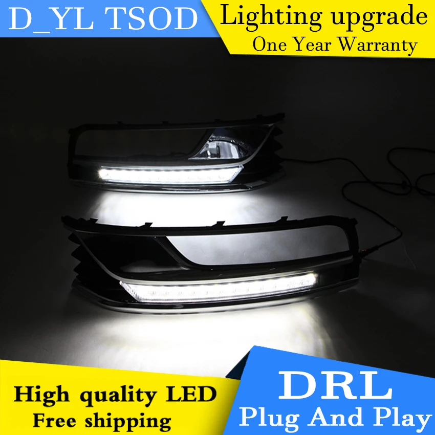 

Car styling For VW passat LED DRL For passat led fog lamps daytime running lights High brightness guide LED DRL