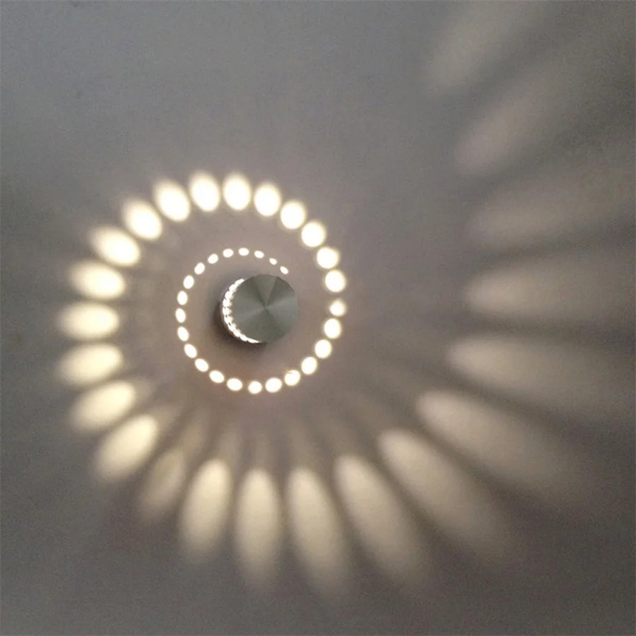 

3W LED Wall Light Indoor Aluminum Modern Effect Wall Lamp for Babyroom Living Room Bathroom Bedroom Corridor Wall Lighting Warm
