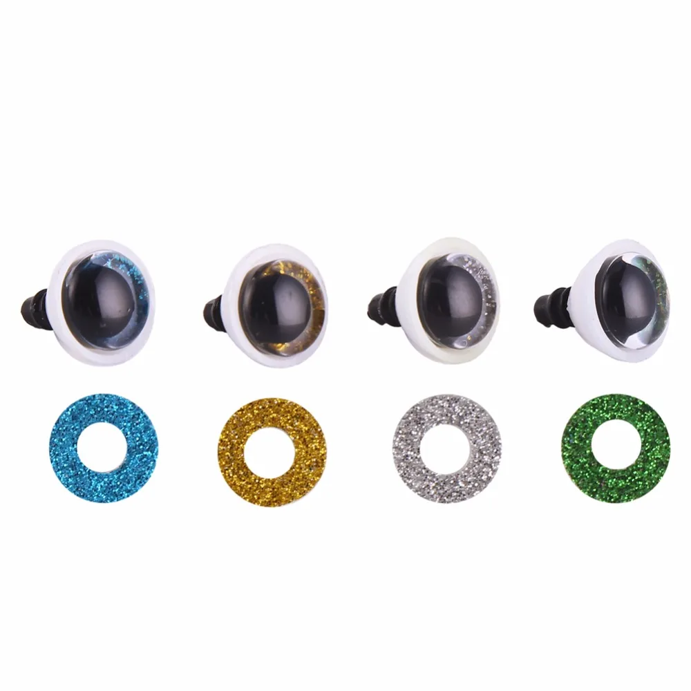 CCINEE 200 PC Plush Toy Eyes 12mm New Plastic Safety Eye For Teddy Bear