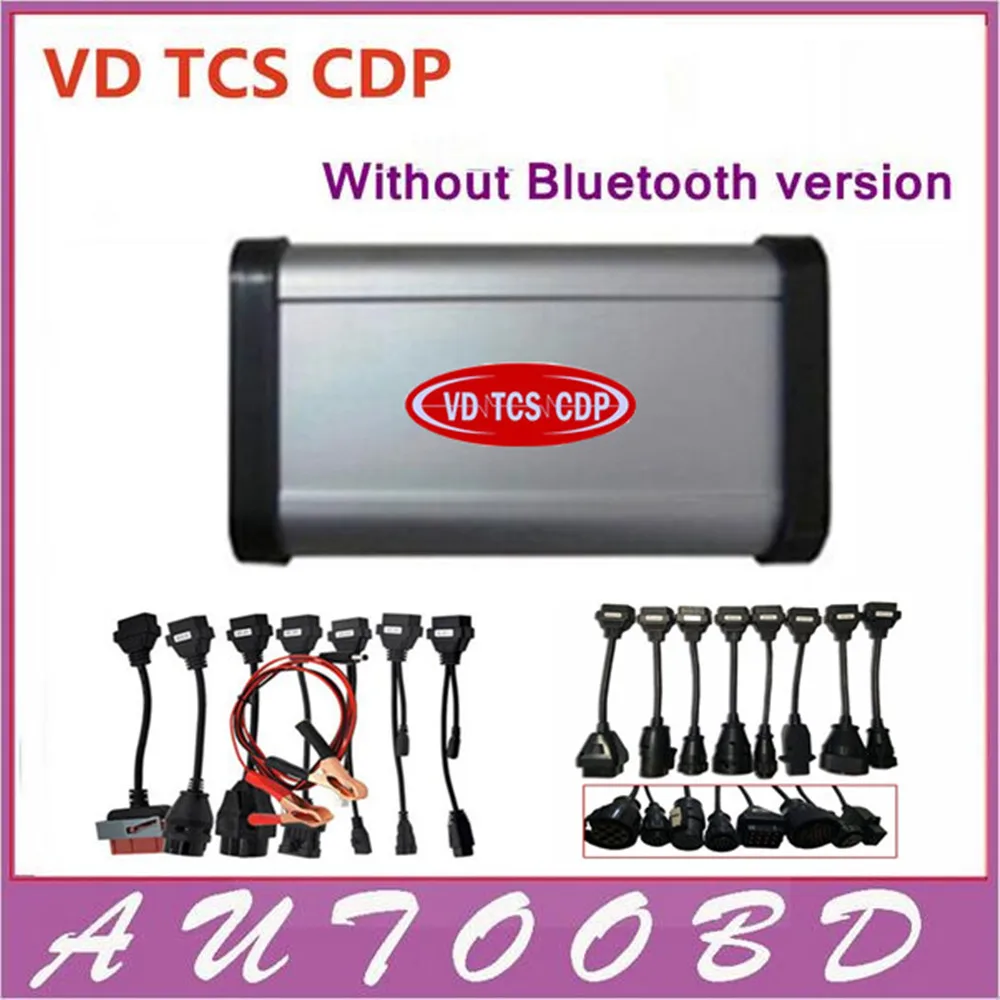

DHL free!! Black (LED LIGHT) VD TCS CDP Pro Plus 2014.R2 free activate+(Flight&Speaker)+ full 8 car cables+full 8 truck cables
