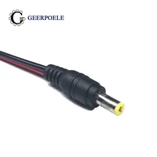 5 шт/лот DC 5,5*2,1 мужской 12 В 3A силовой провод соединители гнездо штекер провода терминалы адаптер