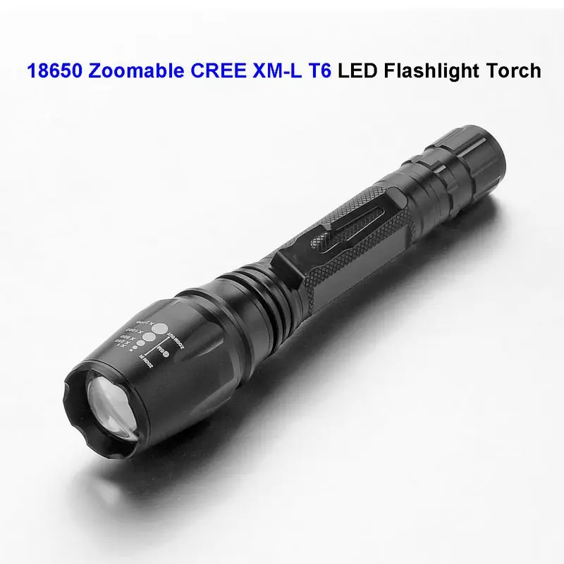 10 шт CREE XM-L T6 светодиодный фонарик Масштабируемые 18650 Тактический лагерь