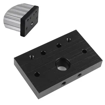 

Black Aluminum Alloy C-Beam End Mount Mounting Plate for CNC Router Linear Rail System for 3D Printer Parts Accessories