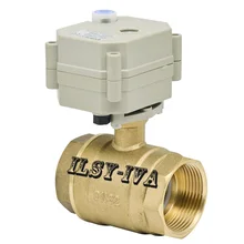 DC9~ 24 V DN32 3/7 провода электрический шаровой клапан, 2 способа латунный моторизованный шаровой клапан с инструкцией