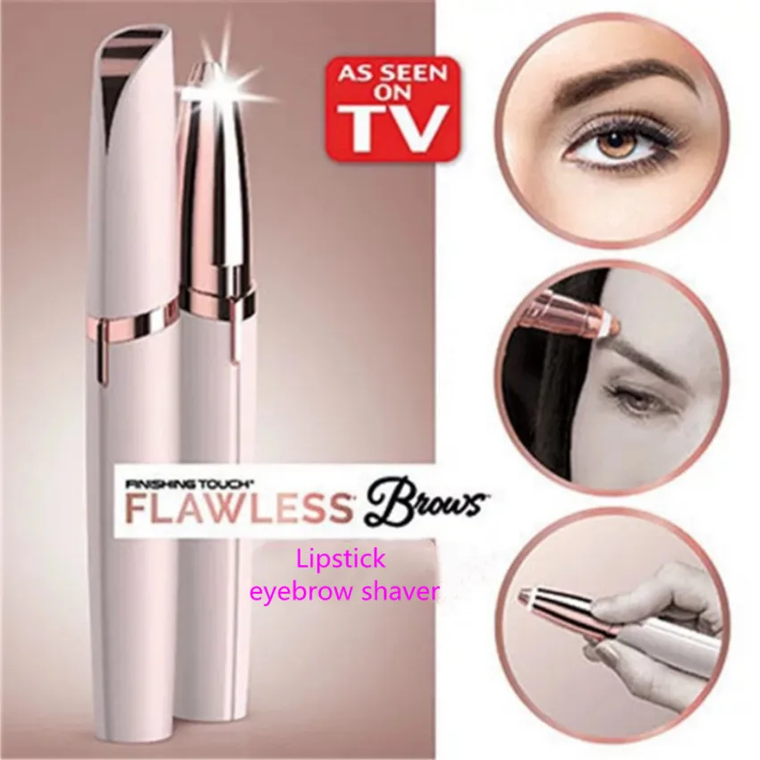 

TV new Beauty lipstick shaver Face Brows trimmer Facial Hair Remover Instant Painless Portable Epilator electric eyebrow trimmer