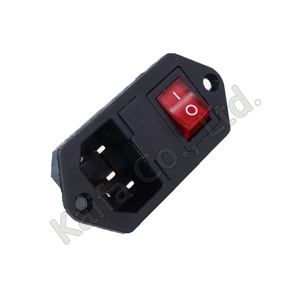 1pcs AC power socket AC 09 Three in one switch with fuse seat AC power
